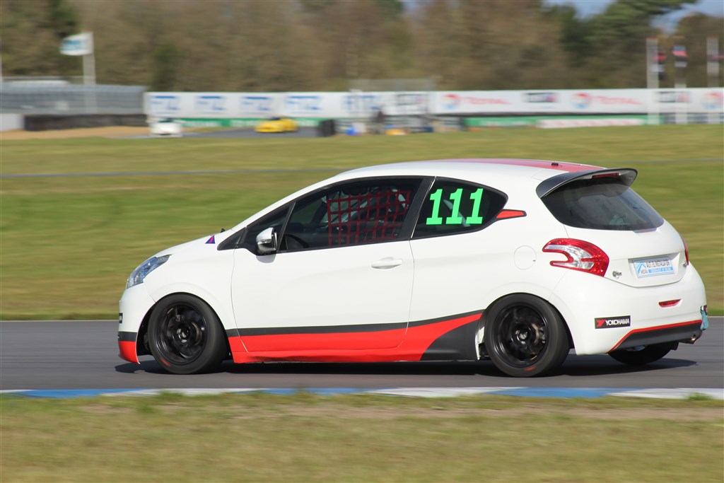 Vinderen af heat 1 – Morten Christensen. Hermed blev han første vinder i en Peugeot 208 siden 2015.
(Foto: JJ Media)